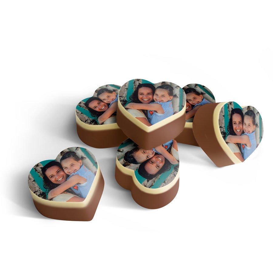 cioccolatini a forma di cuore personalizzati