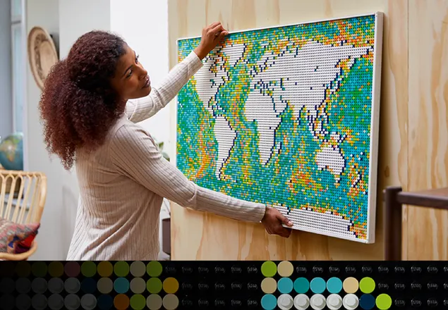 LEGO Art mappa del mondo