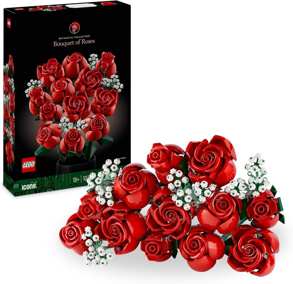 bouquet  rose rosse LEGO